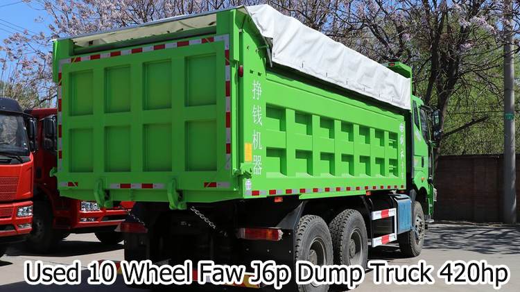 Used 10 Wheel Faw J6p Dump Truck for Sale in China