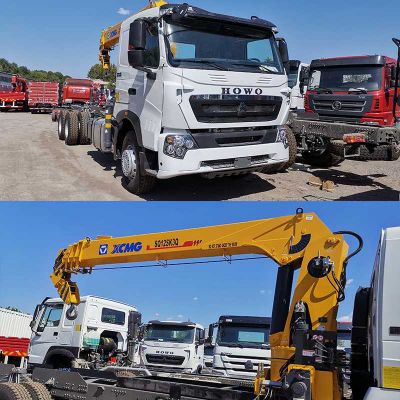 Sinotruk Howo Used Boom Trucks 6x4
