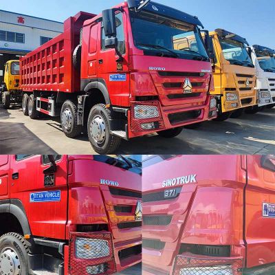 China Sinotruk Cnhtc Howo 8x4 4 Axle Dump Truck