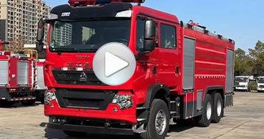 Used Howo 6x4 Fire Fighting Truck at Low Price